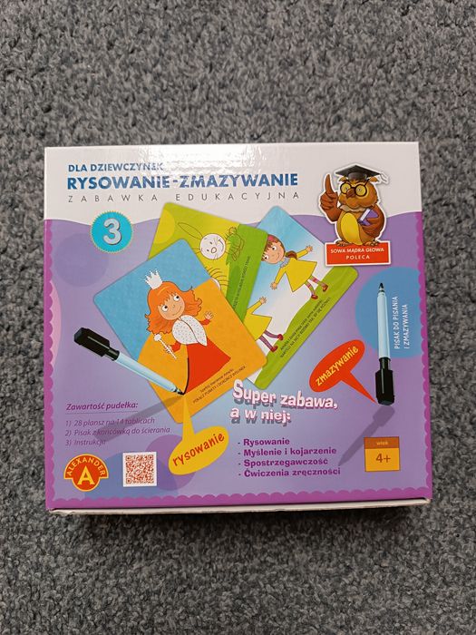Zestaw kreatywny rysowanie - zamazywanie