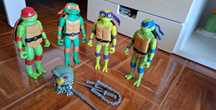 Bonecos Tartarugas Ninja: Leonardo, Rafael, Donatello e Michelangelo