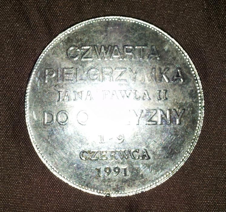 Medal Jan Paweł II 1991 r. IV Pielgrzymka Papieża do Polski