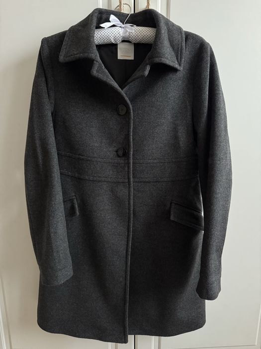 Piękny płaszcz Hugo Boss 95% wełna lana wool ull 5% kaszmir cashmere