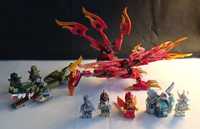 Zestaw LEGO Chima ognisty ptak, krokodyl, figurki postaci