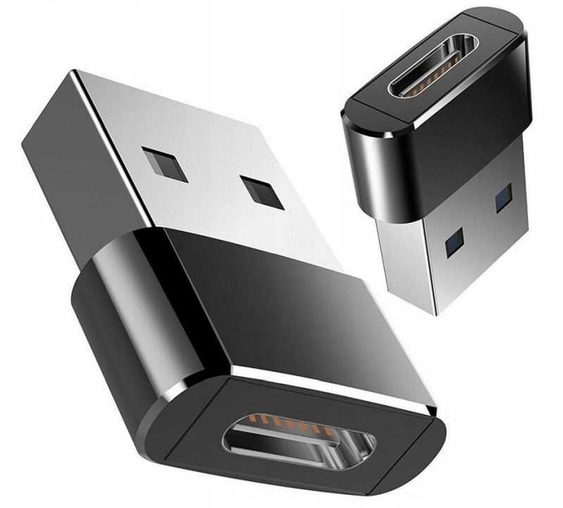 Adapter przejściówka konwerter USB do USB-C TYP C OTG - 2 szt.