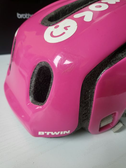 kask dla dziewczynki na rower hulajnoga wrotki r. S 46-52 cm + gratis
