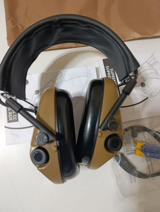 Навушники активні Sordin "Supreme Mil AUX Slim Headband Sand" Sand

10