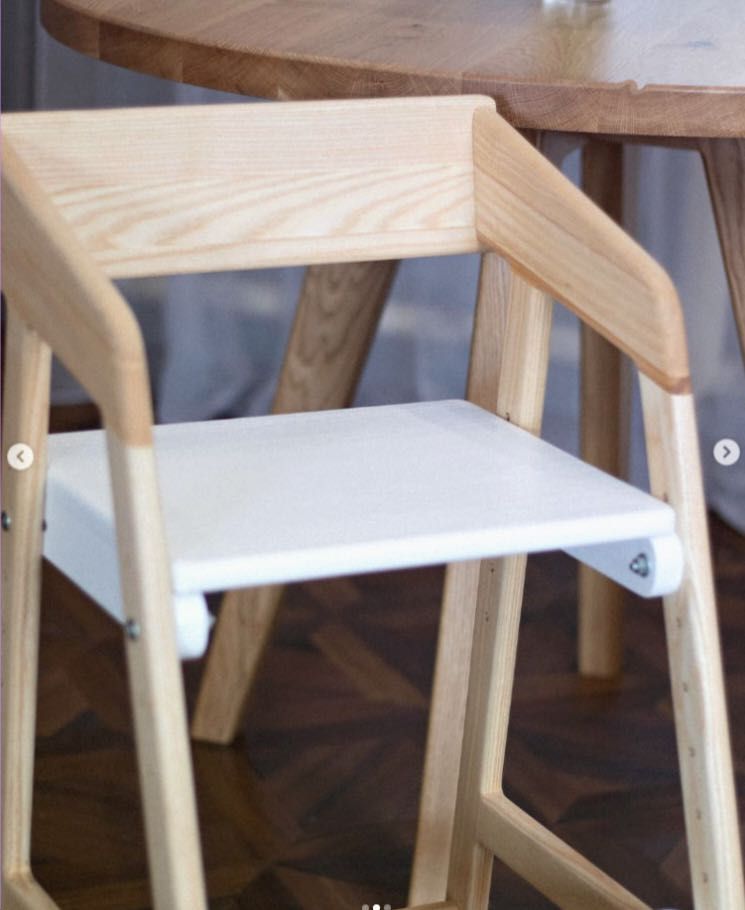 jysk детский стульчик столик растущий деревянный в школу для кормления