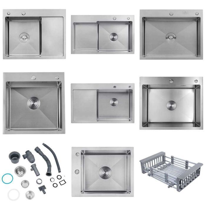 Кухонна мийка кухонная мойка Kroner. нержавіюча сталь. колір сталь