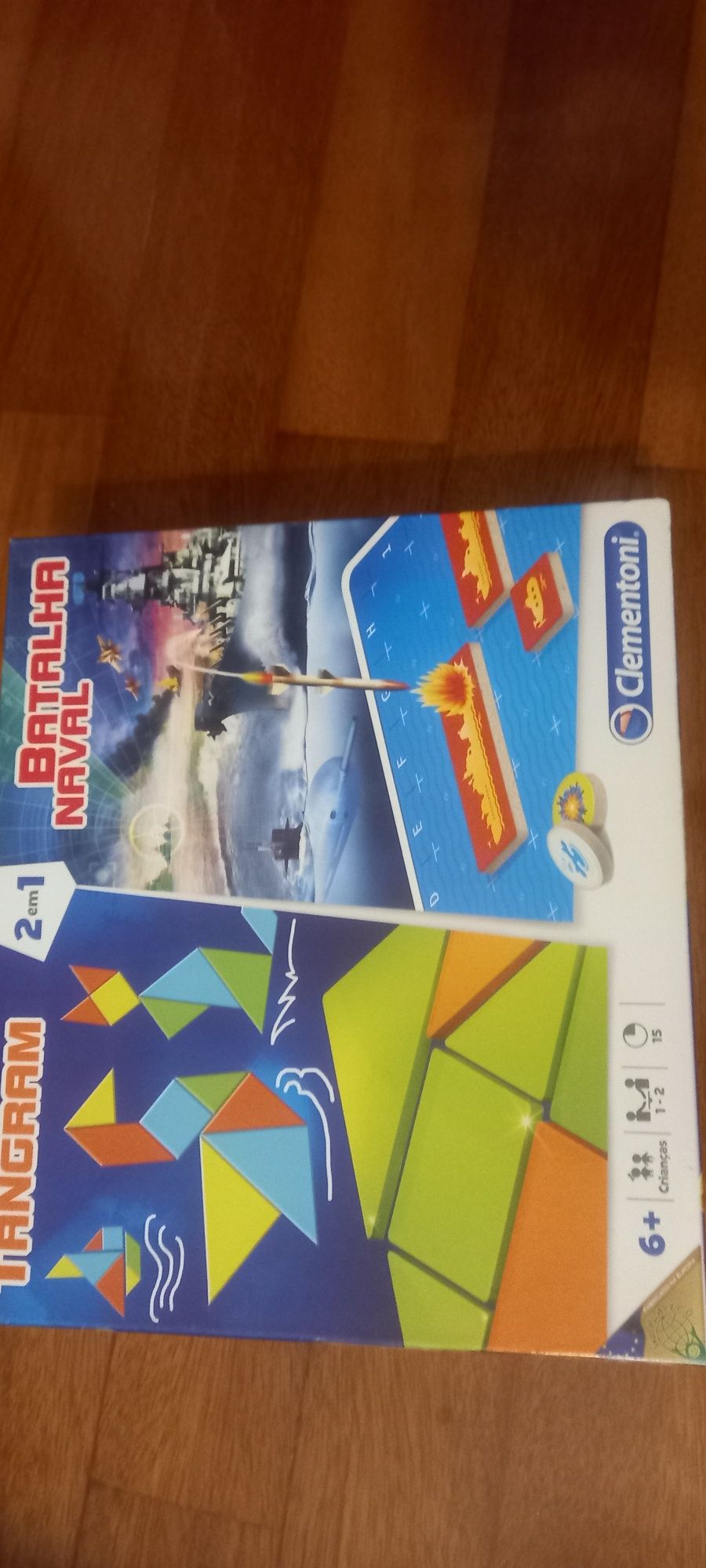 Jogo 2 em 1 tangram e batalha naval