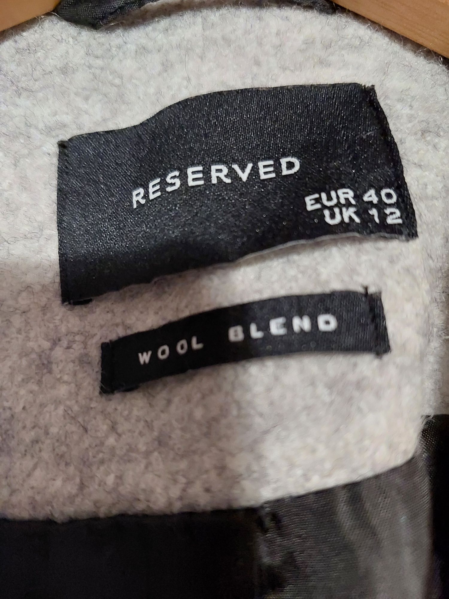 Пальто reserved wool blend 40 розмір L
