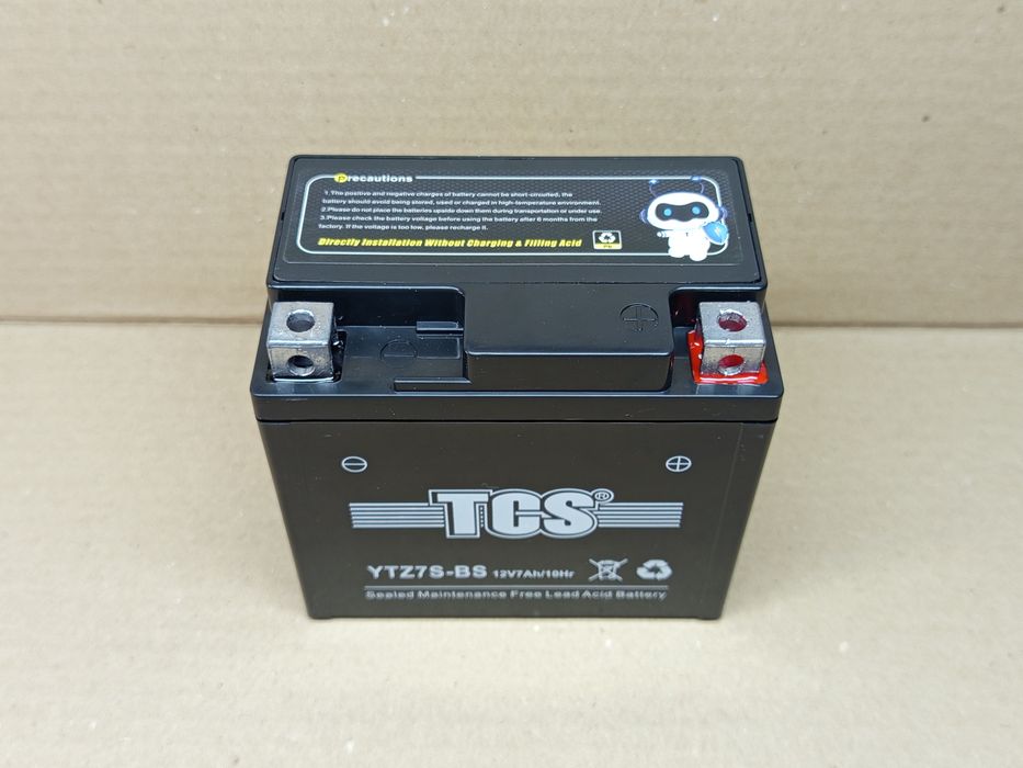 Акумулятор мото АКБ 12V7Ah YTZ7S GEL (L113*W70*H107mm) "TCS"