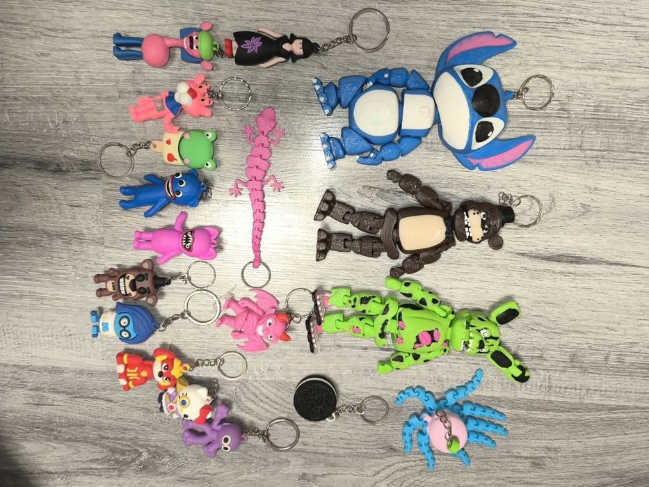 Набір лот 3D печать брелок фігурка шарнірна