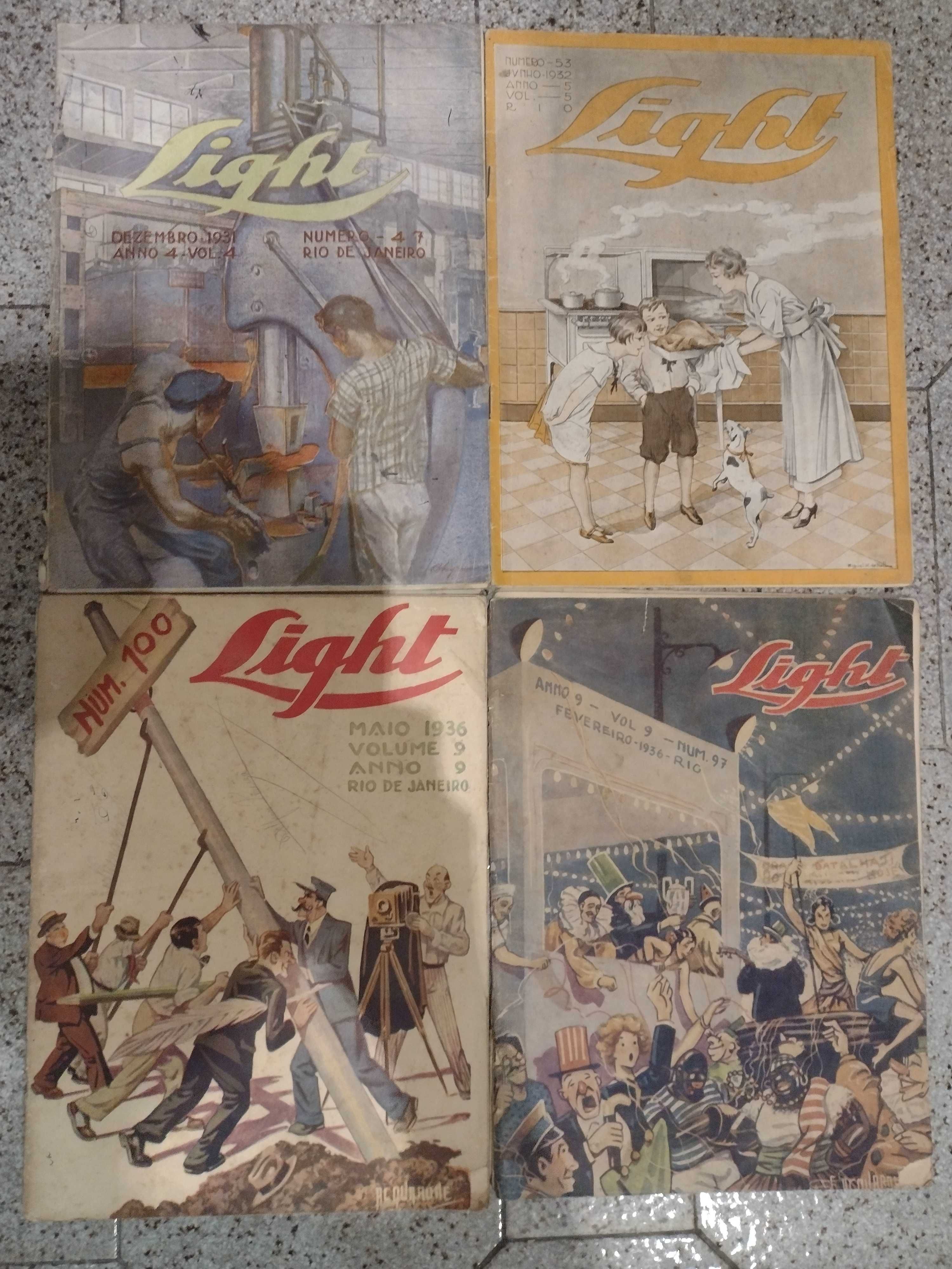 Revistas Light "Brasileiras" 1931/32/36 - 4 unidades