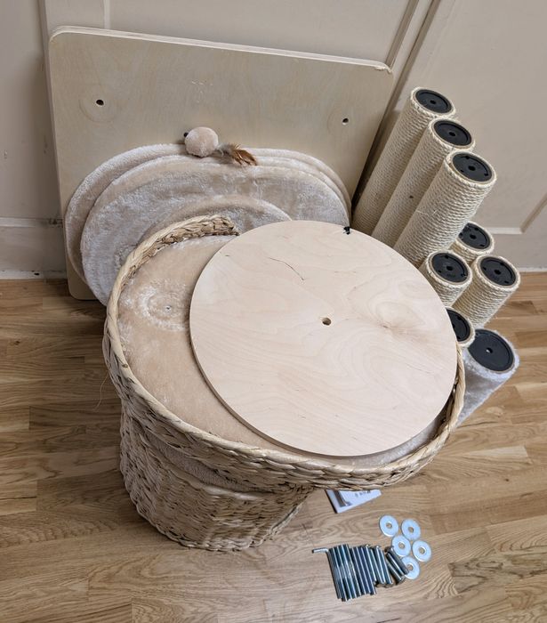 Natural Home IV Drapak dla Kota Beżowy 60x57x192cm WIELKI B. DUŻY MODY