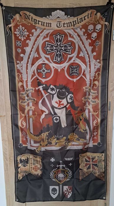 Warhammer 40K Black Templars Flaga Banner
