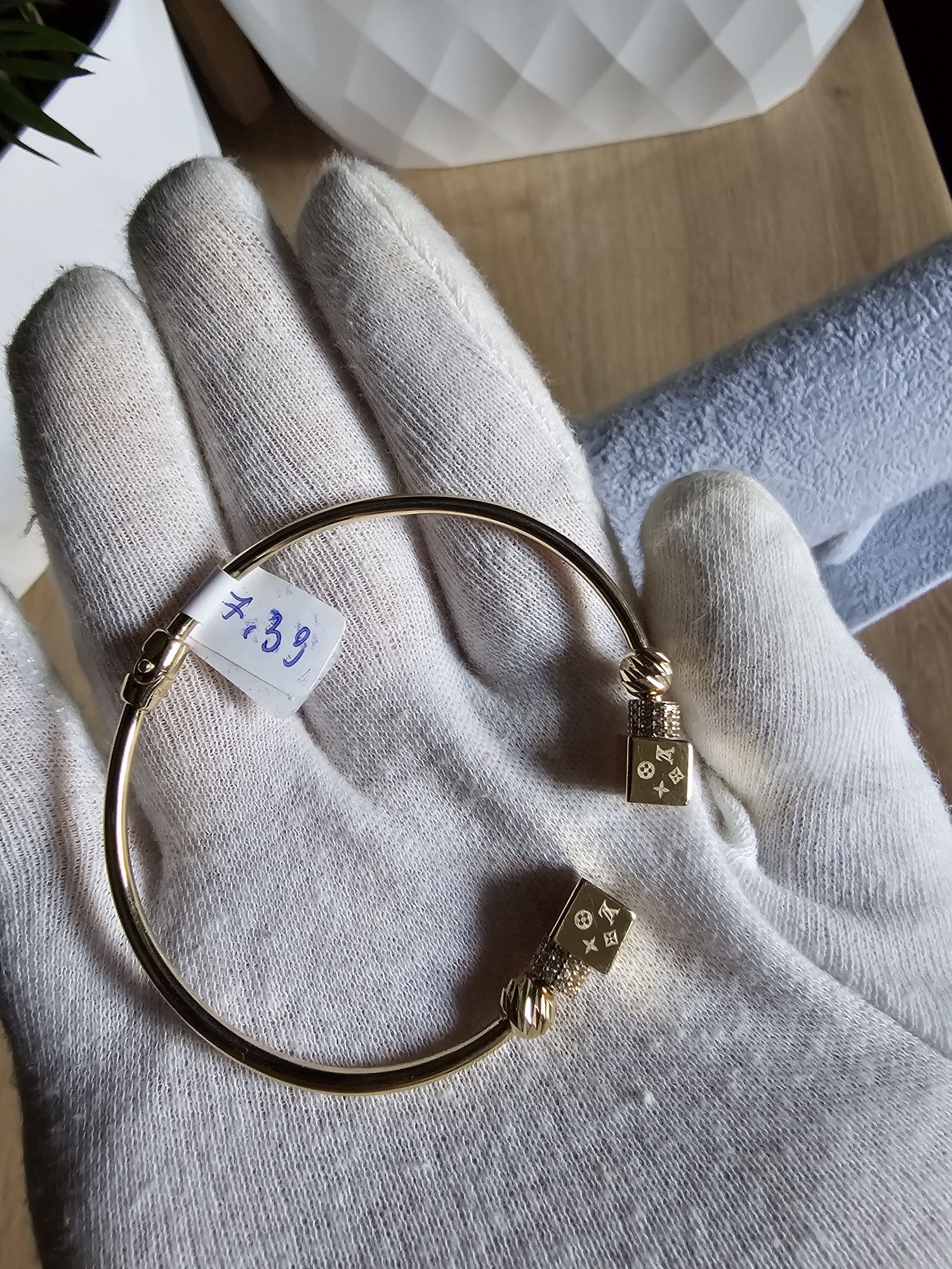 Złota bransoletka damska styl Louis Vuitton pr.585[14k] piękna nowa!