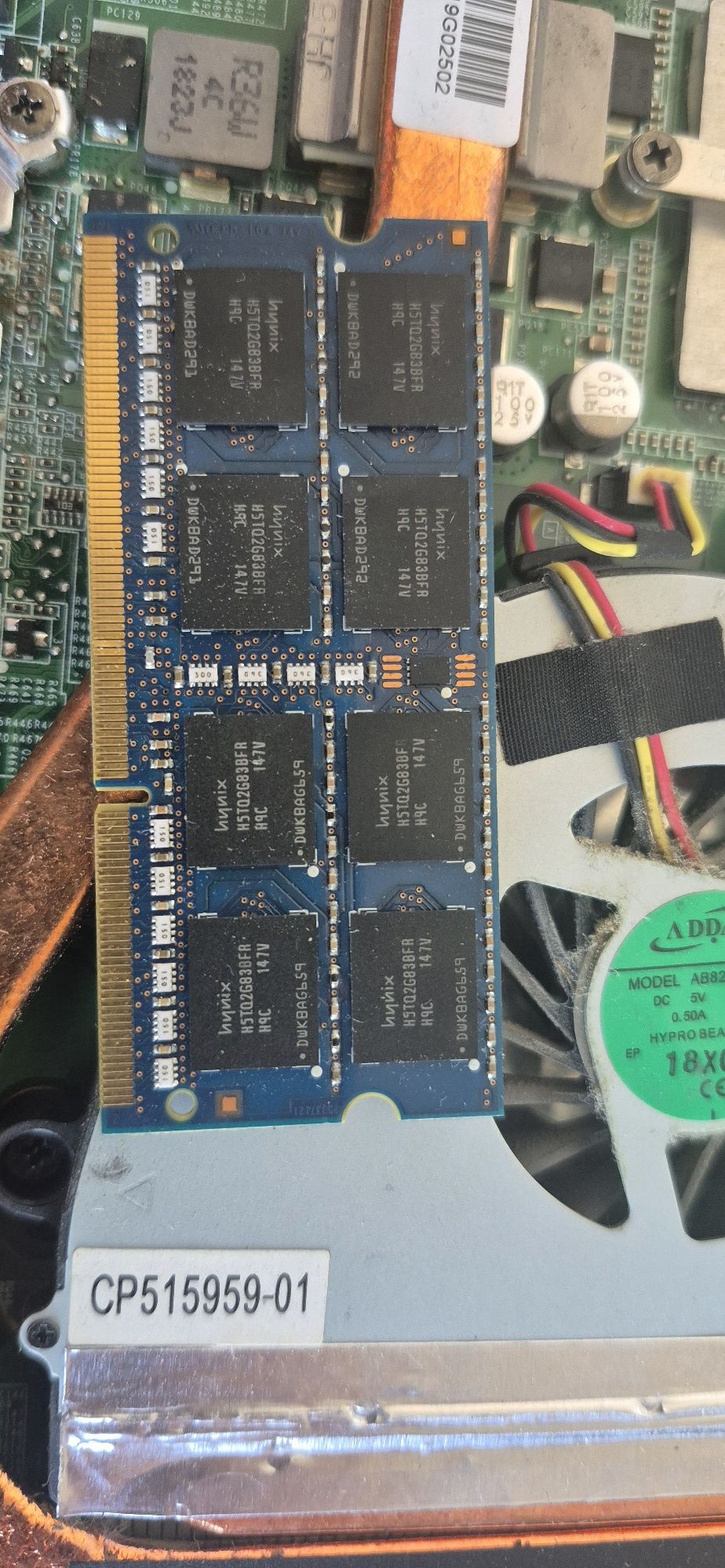 Оперативна пам'ять DDR3 1333 so-dimm hynix 4gb 2rx8 pc3-12600s-98-10-f