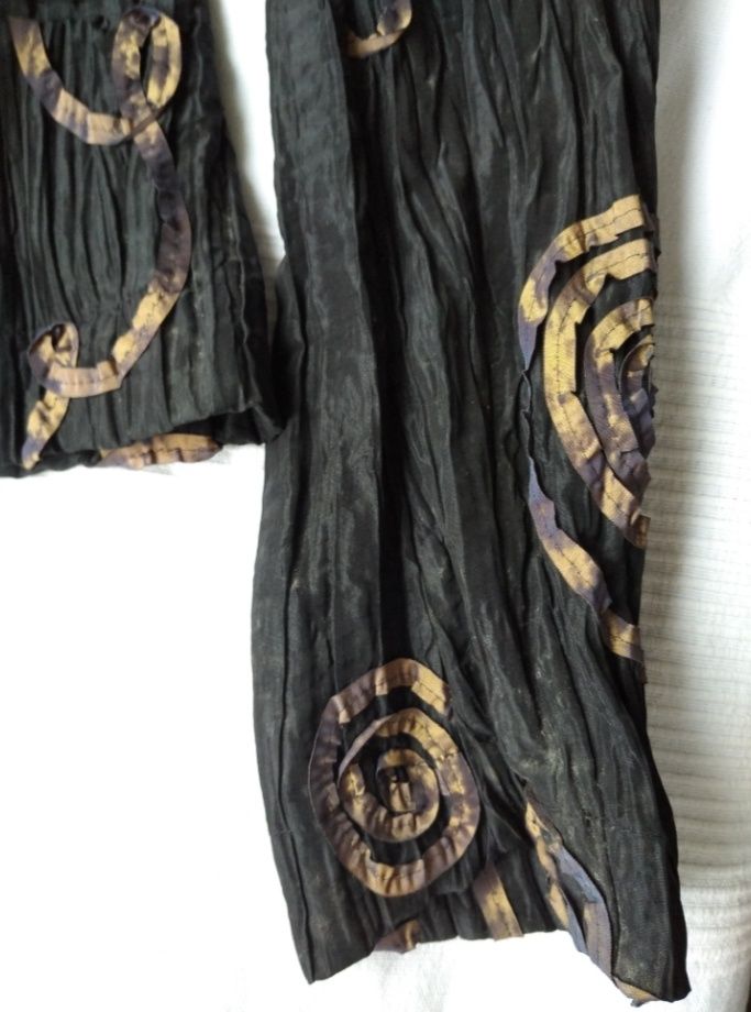 Marynarka vintage XL L XXL złota Ankara czarna 44 42 40UNIKAT
