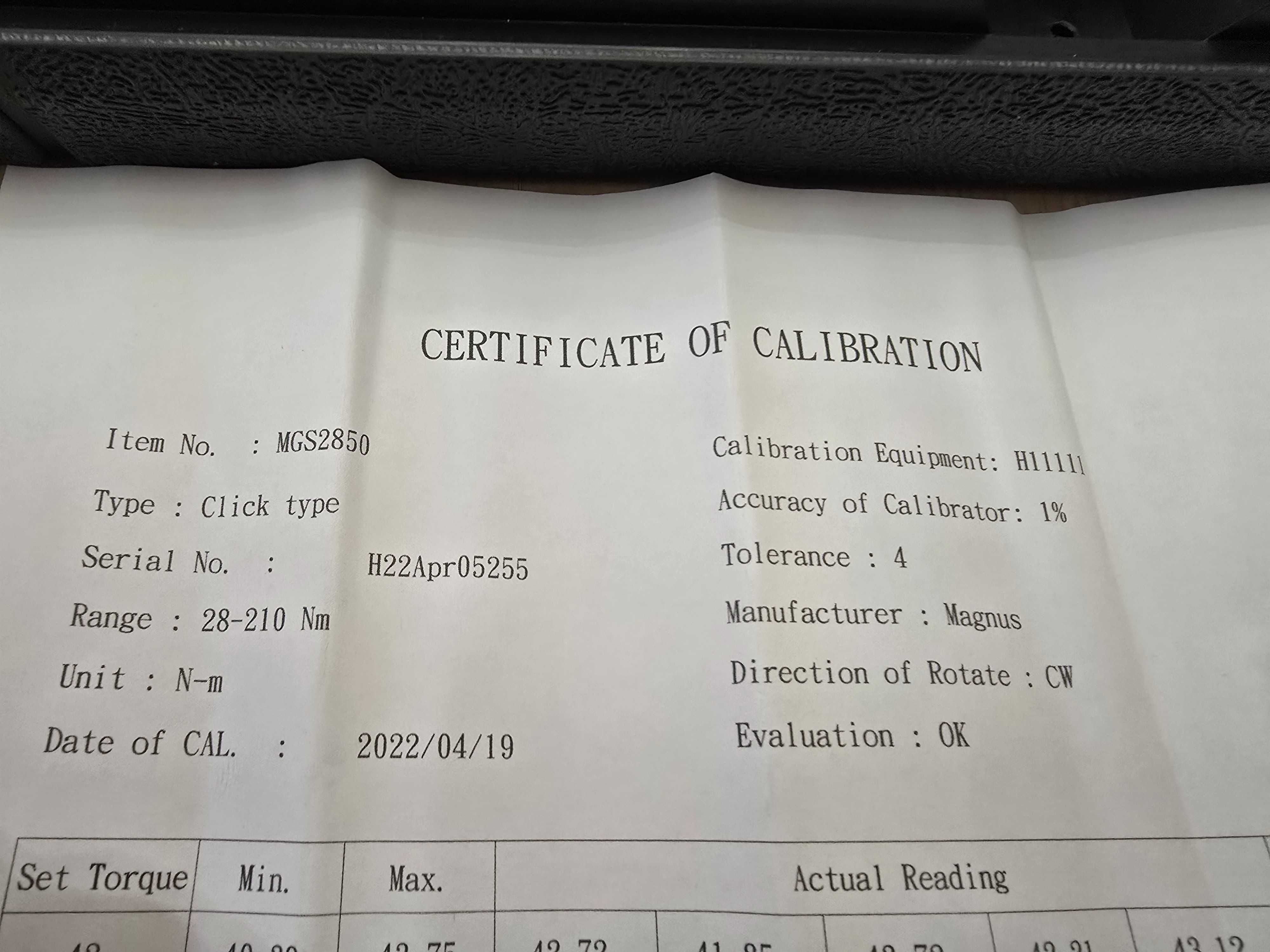 Klucz dynamometryczny Magnus MGS2850 1/2" cala 28-210 Nm