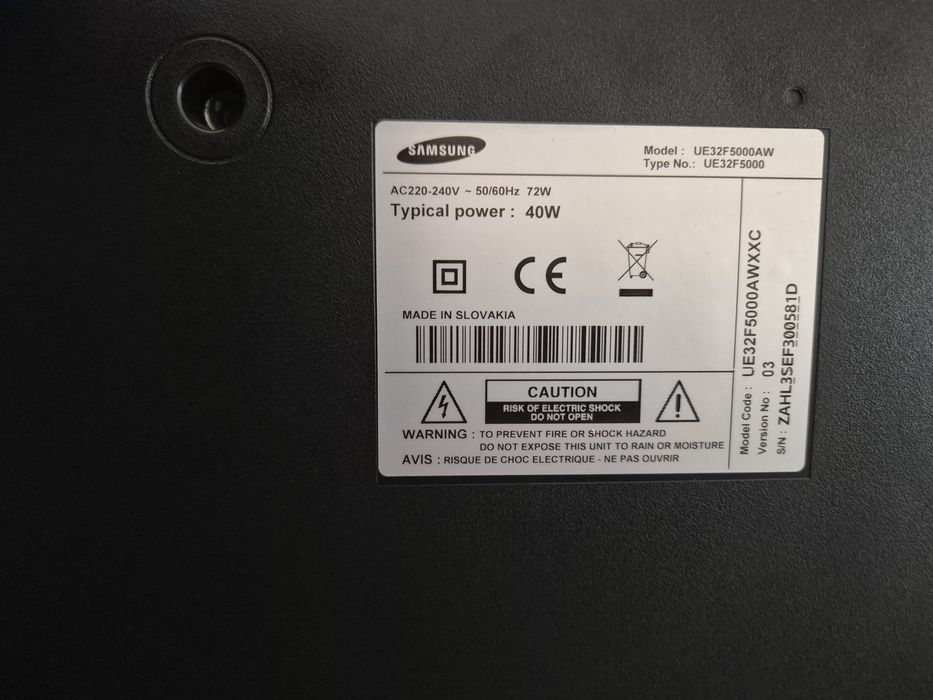 TV Led Samsung UE32F5000 32"