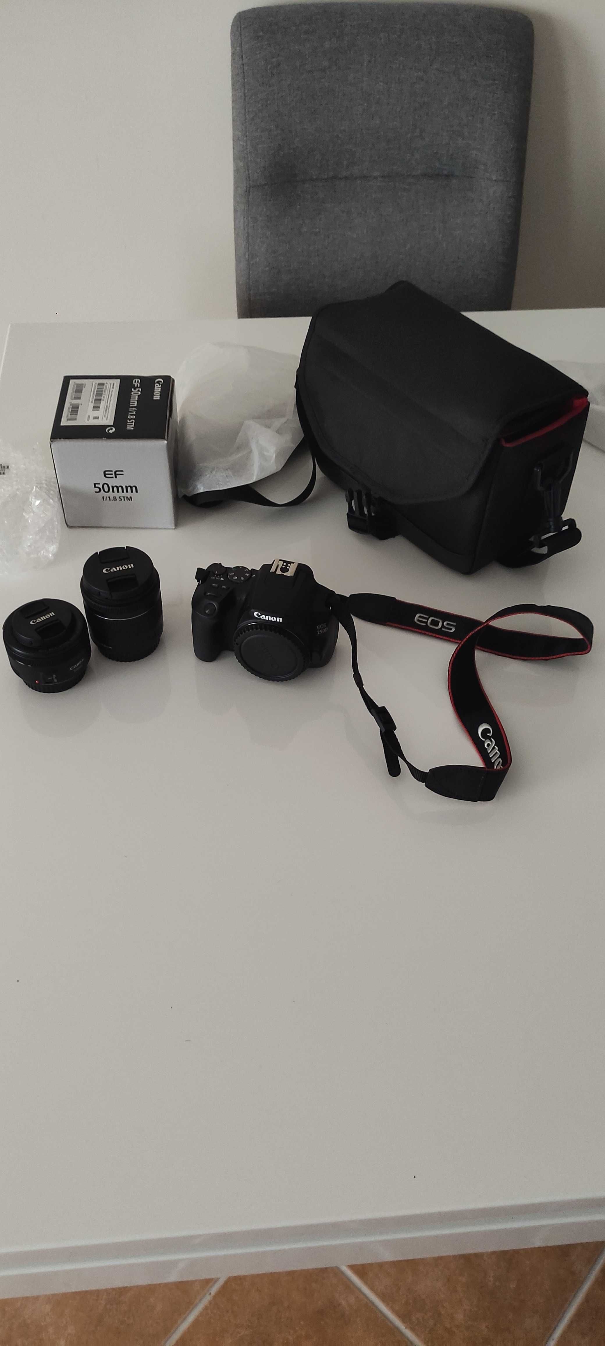 Kit Canon eos 250D (duas lentes)