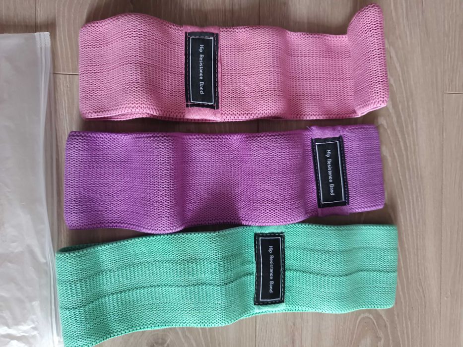 Новий набір тканинних фітнес гумок Luting (стрічкових еспандерів)