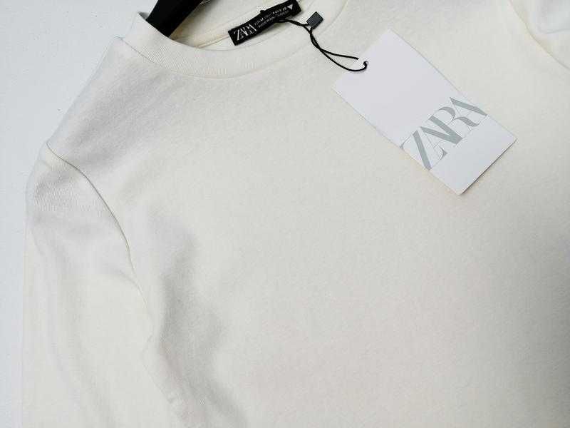 Новая укороченная кофта кроп-топ с длинным рукавом Zara