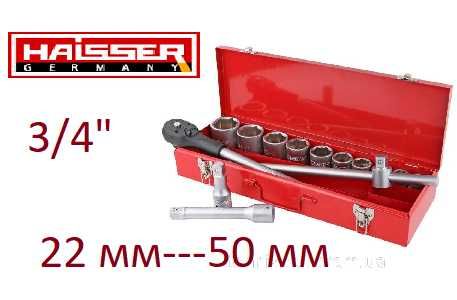 Набір інструментів  HAISSER 3/4", 14 одиниць Автоінструмент в кейсі