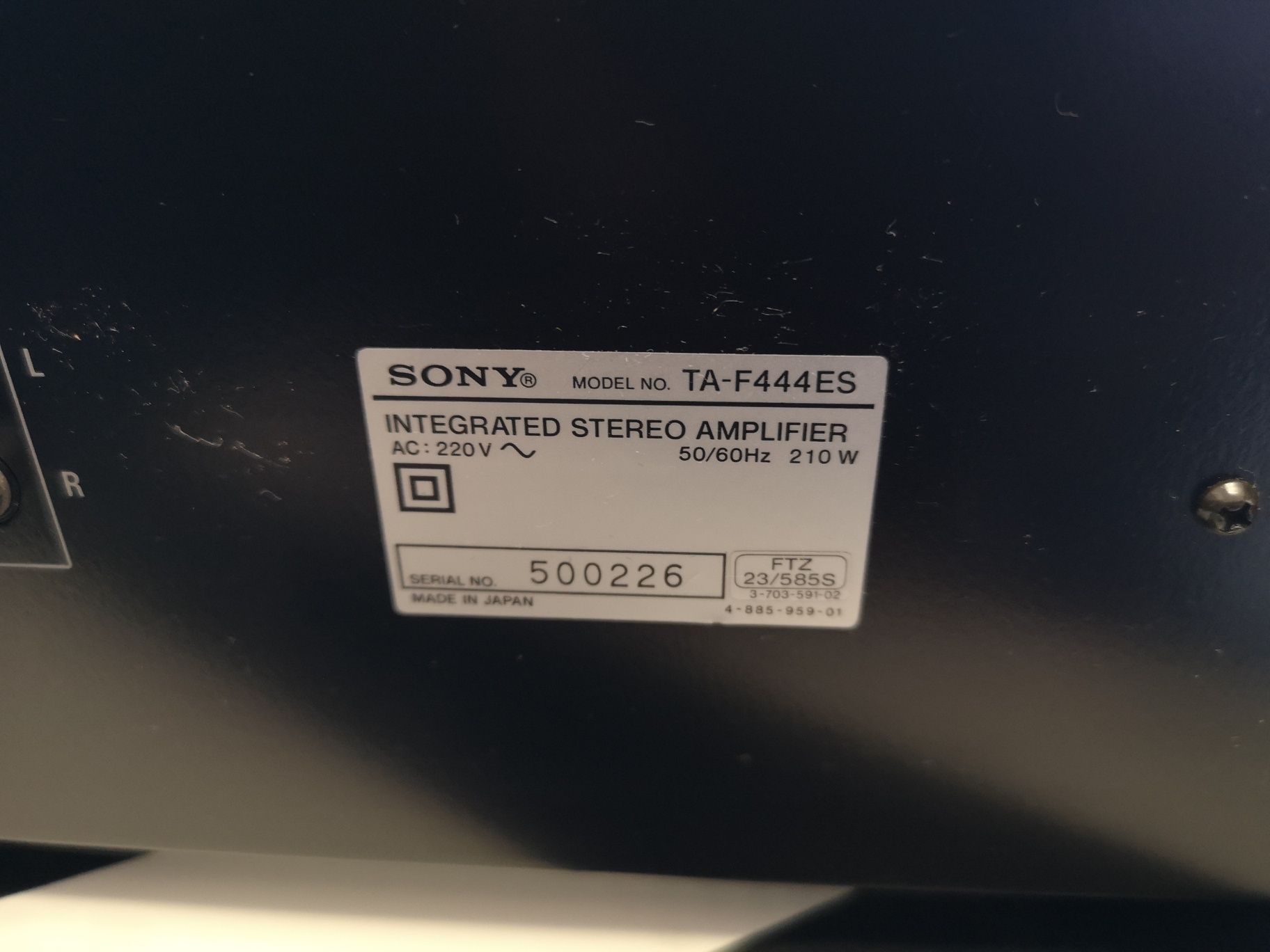 Wzmacniacz Sony TA-F444ES Vintage