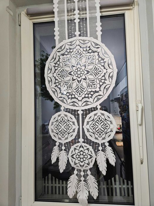 Dwa panele okienne 45 x 130 cm łapacz snów dekoracja okno 2 sztuki