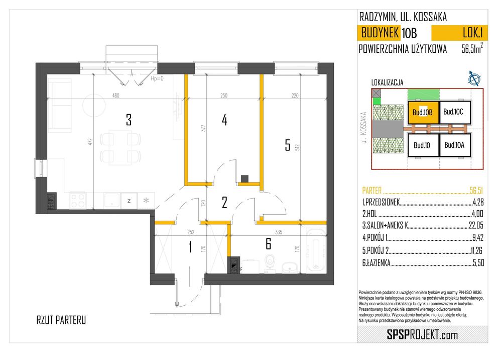 Na sprzedaż mieszkanie deweloperskie – 3 pokoje, parter, Radzymin