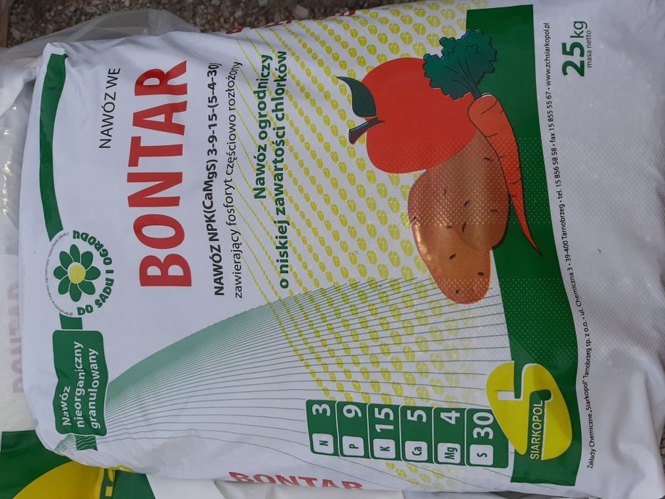 BONTAR wieloskładnikowy nawóz bezchlorkowy pod tytoń jak lubofos