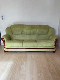 Sofa rozkładana + dwa fotele