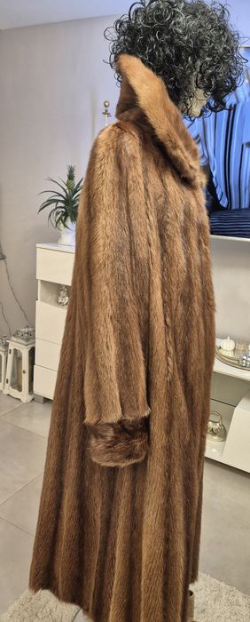 Futro płaszcz  z norek