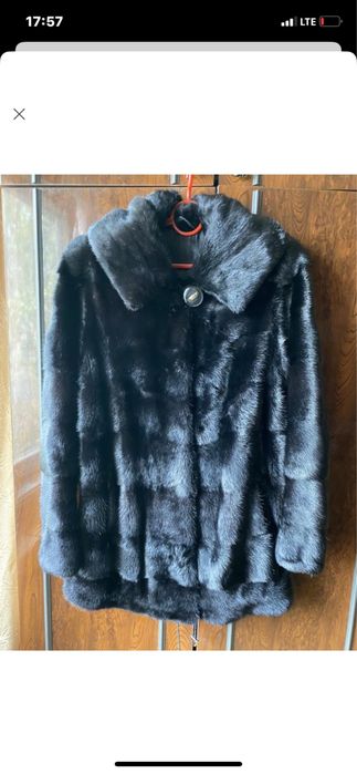 Шуба норковая  поперечка трансформер S