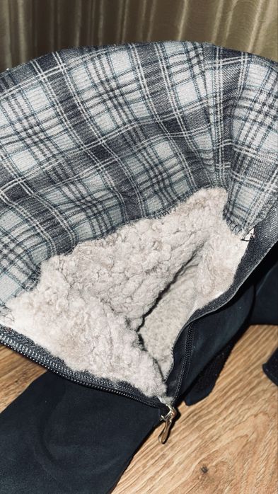 Сапоги замшеві натуральні Mea Balan чорні