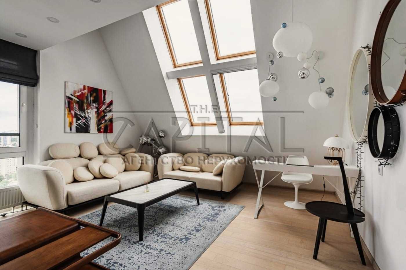 Аренда квартиры 125m² пенхаус в два уровня ЖК"Hoffmann Haus"