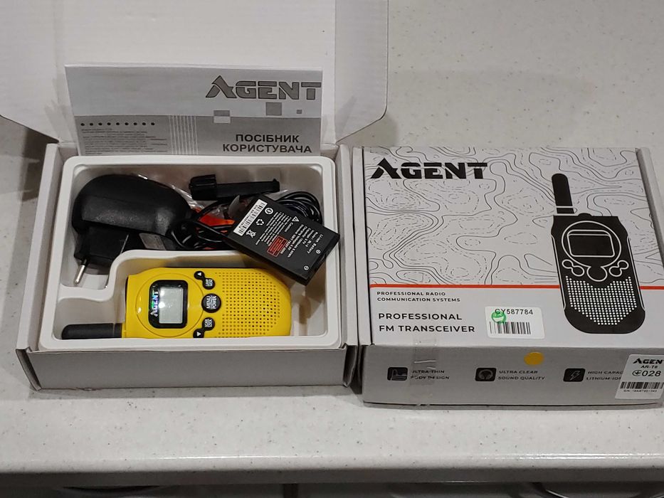 Рация AGENT AR-T6 Yellow PMR446, 2 шт, читаем описание