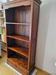 biblioteczka / witryna z drewna tekowego