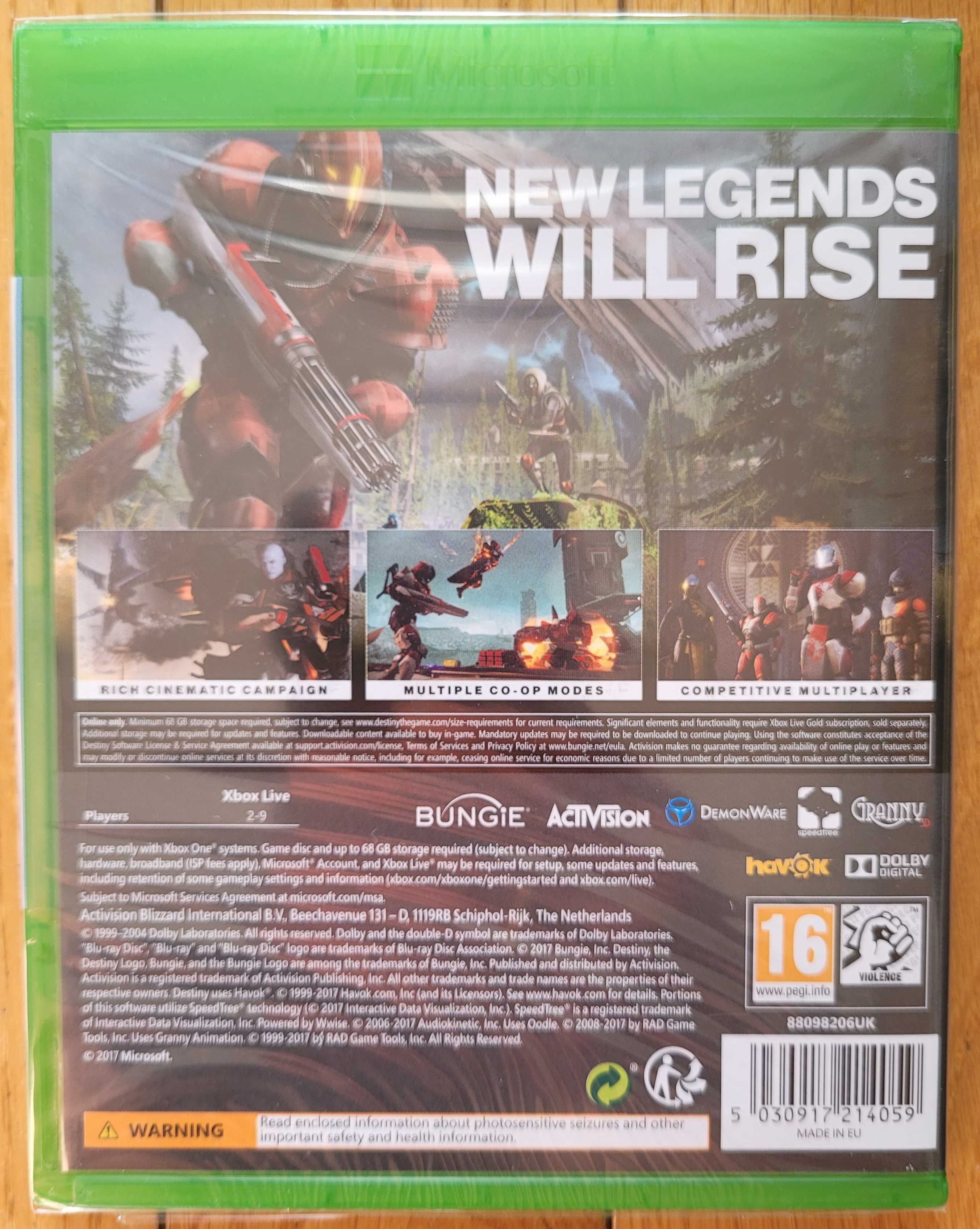 Gra Xbox Destiny 2 nowa, w folii