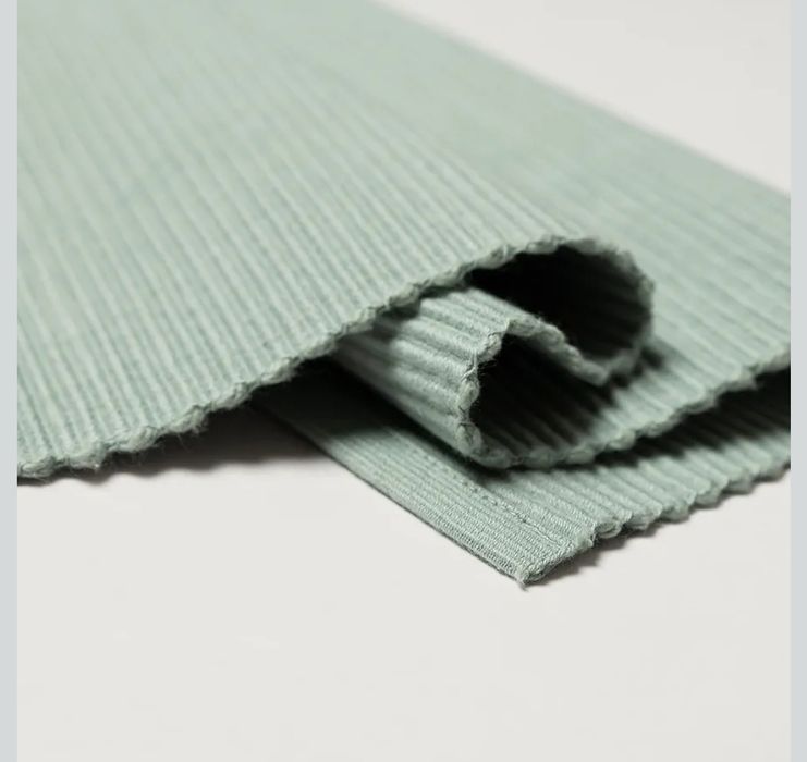 LINUM UNI bieżnik na stół 45x150 cm, bawełna prążkowana, można prać