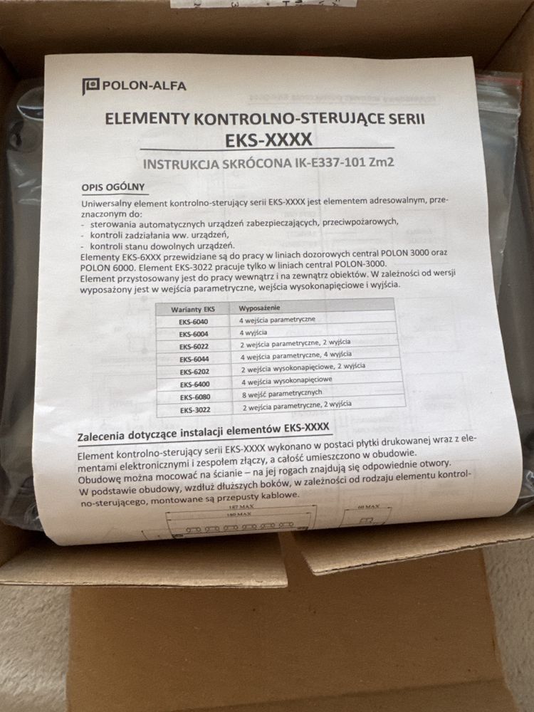 EKS-6040 - Element kontrolno-sterujący