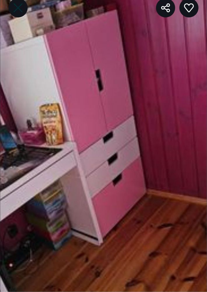 Meble ikea + Łóżko z materacem 160/80