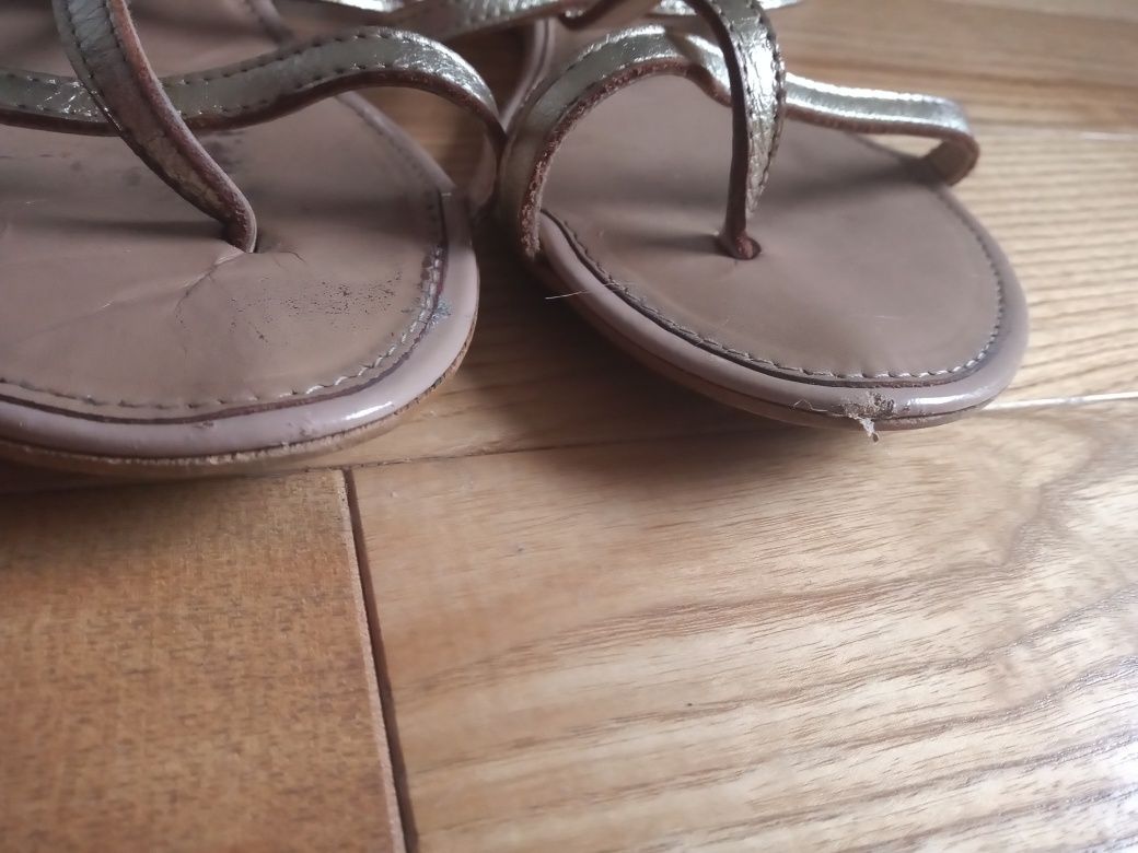 Sandały złote Prima moda 38