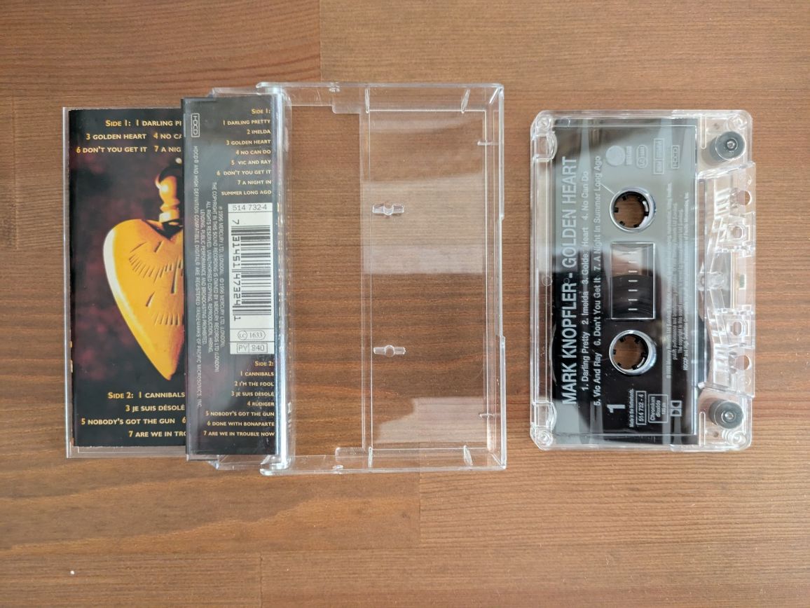 K7 | Cassete - Mark Knopfler " Golden Heart " 1996
