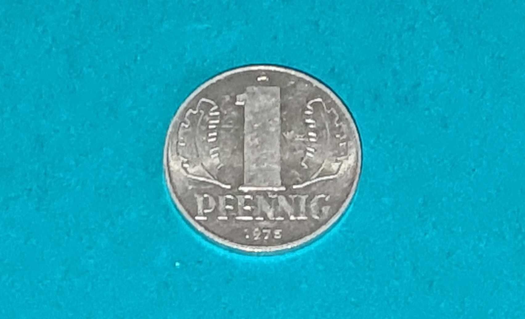 1 Pfennig 1975r Moneta Starocia