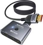 Przełącznik HDMI 8K GANA HDMI 2.1 dwukierunkowy rozdzielacz 2w1