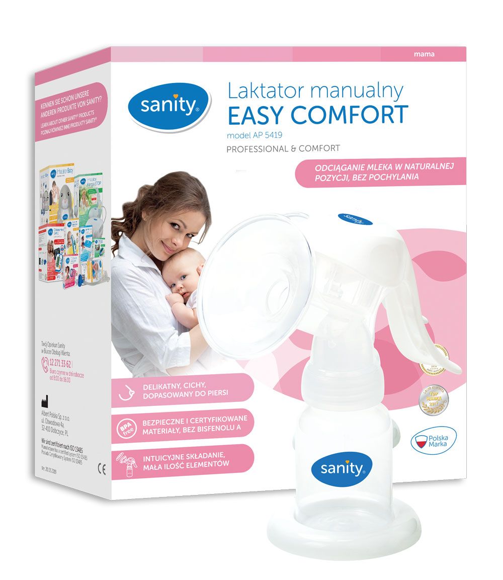 Sanity Laktator manualny Easy Comfort bez pochylania