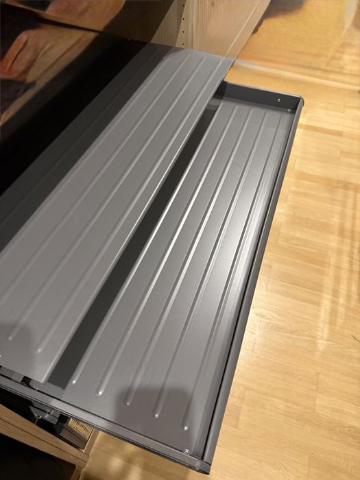 KOMPLEMENT IKEA Wysuwana półka na buty, ciemnoszary, 100x58 cm