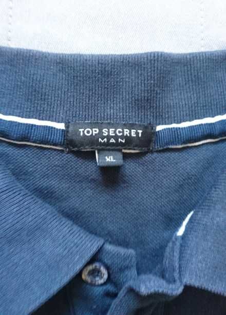 Koszulka polo, męska, granatowa Top Secret, r XL