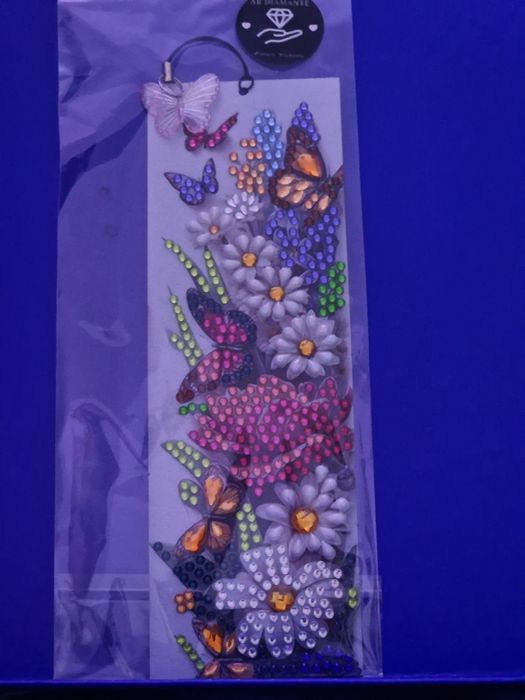 Marcador de livro em pintura diamante