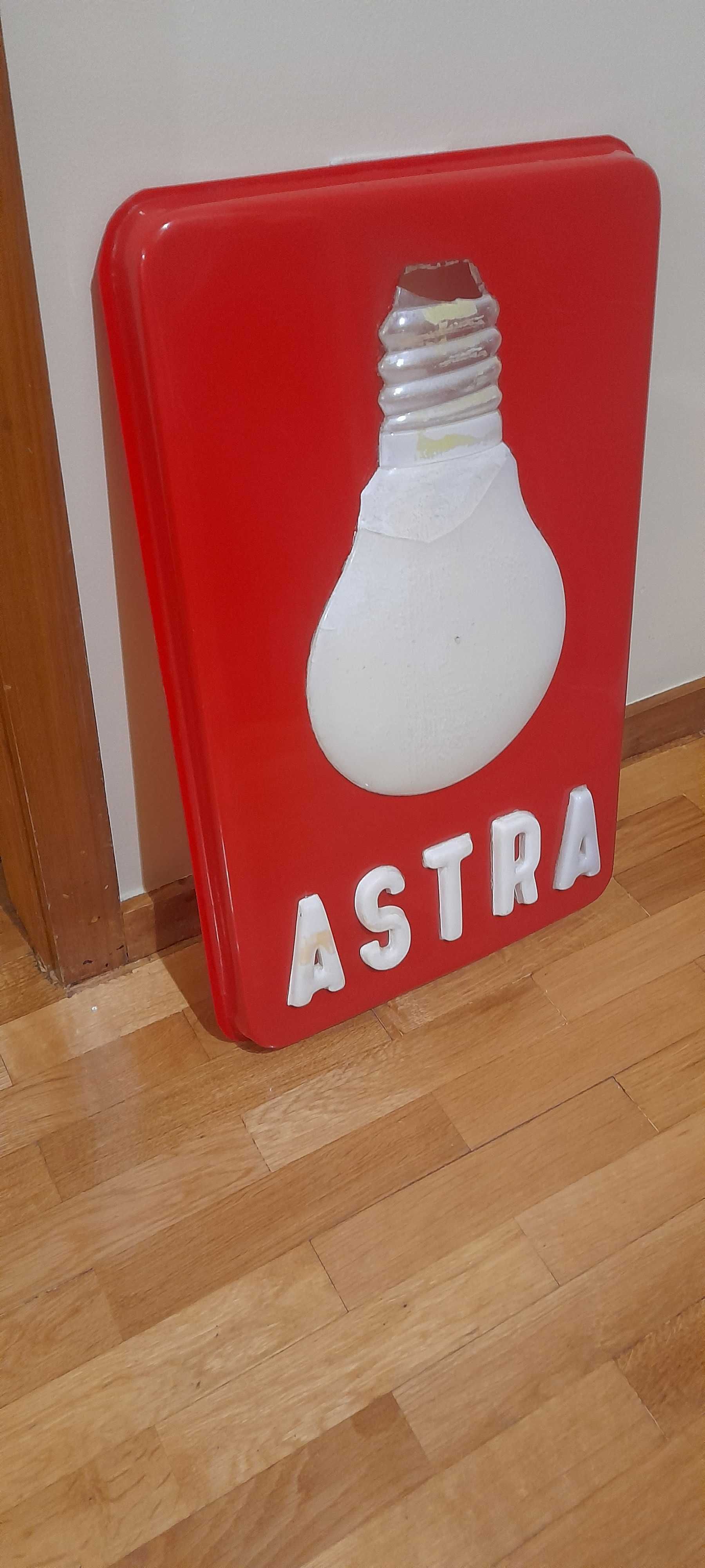 Reclame acrilico lampadas astra - fabrico Português